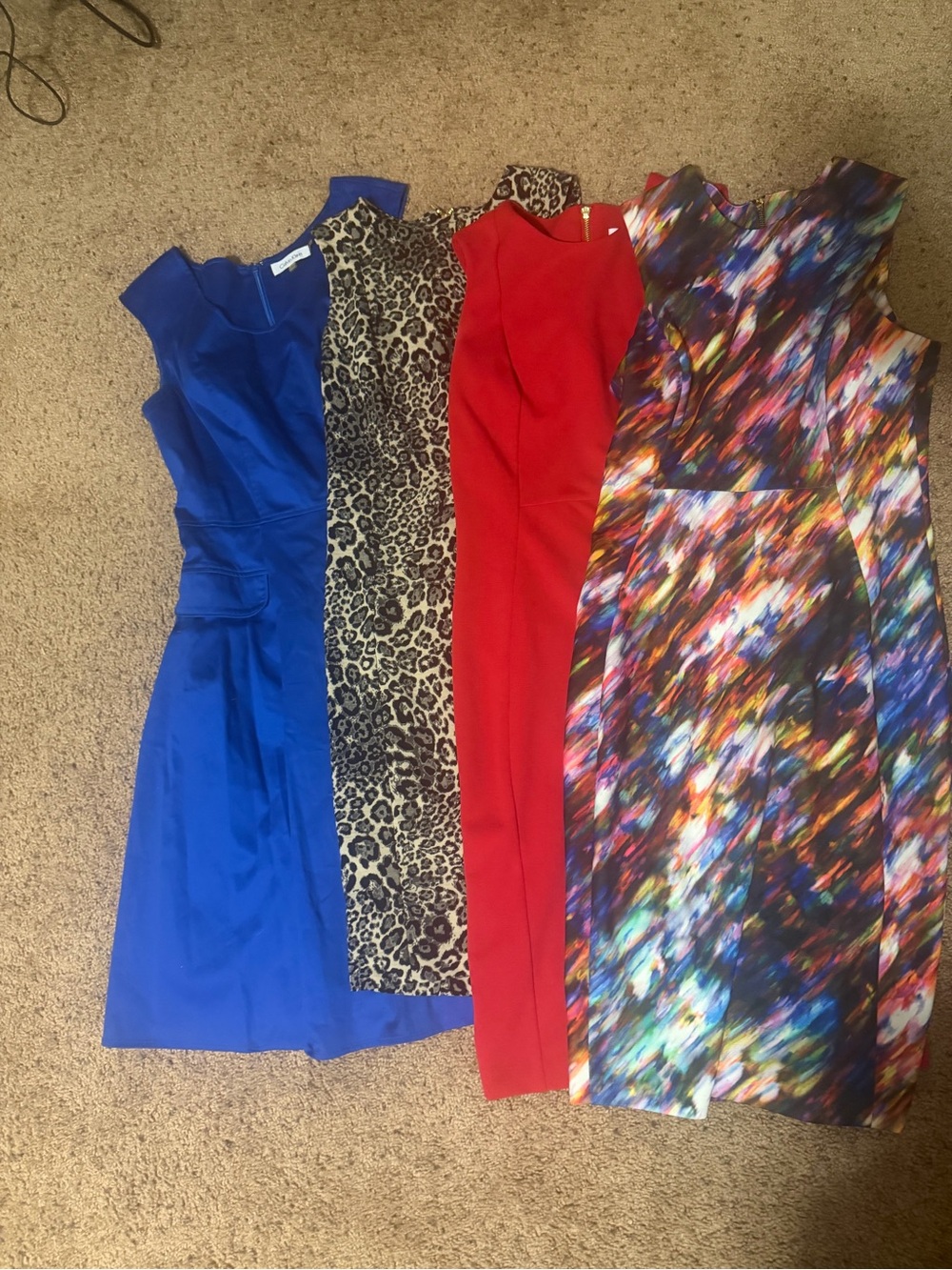 4 size 4 Calvin Klein CK dresses sheath and fit and flare